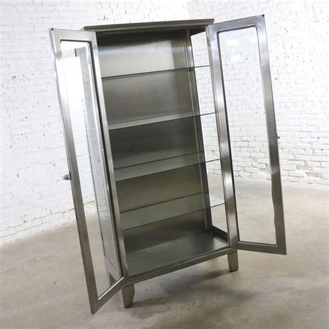 Metal/Glass Apothecary/Pharmacy Cabinets 